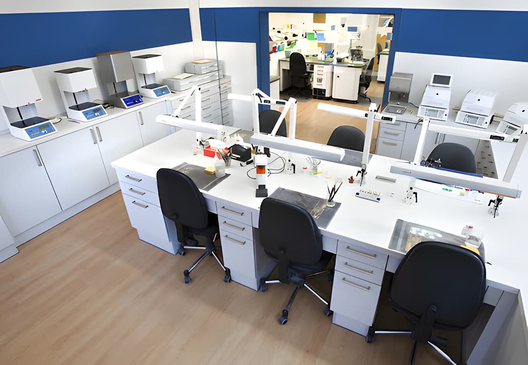 Arbeitsplätze im Dentallabor Schilbach & Hintze